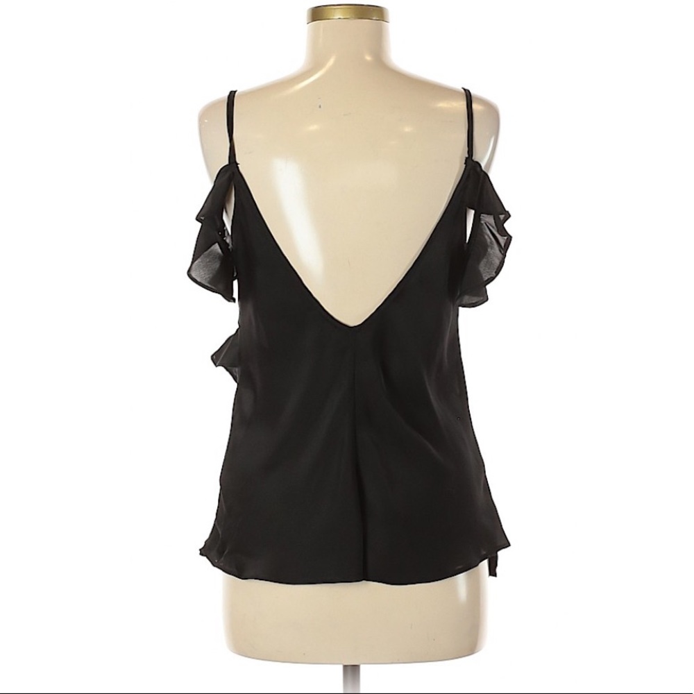 ASOS | Black Cold Shoulder Ruffle Cami - Picture 5 of 5